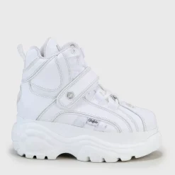 Shop BUFFALO 1348-14 2.0 Men-Sneaker High-Calf Leather-White Blanc