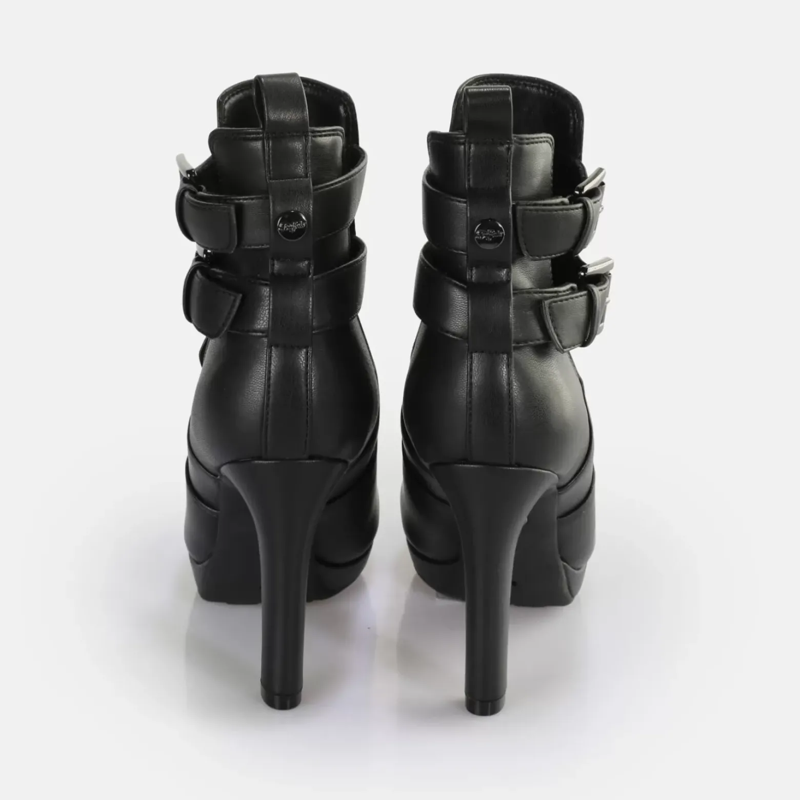 Discount BUFFALO Amy Coa Bottines Vegan Noir