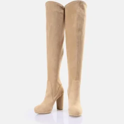 Hot BUFFALO Amy Overknee Botte Vegan Creme