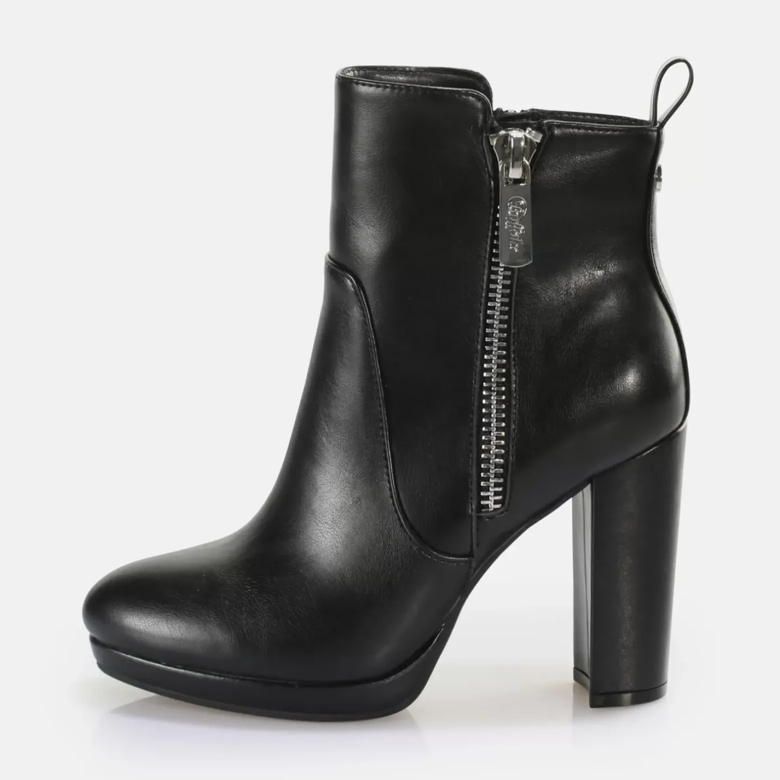 Online BUFFALO Amy Zip Bottines Vegan Noir