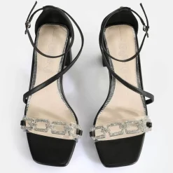 Best BUFFALO April Glam Sandales A Talon Veganes Noir