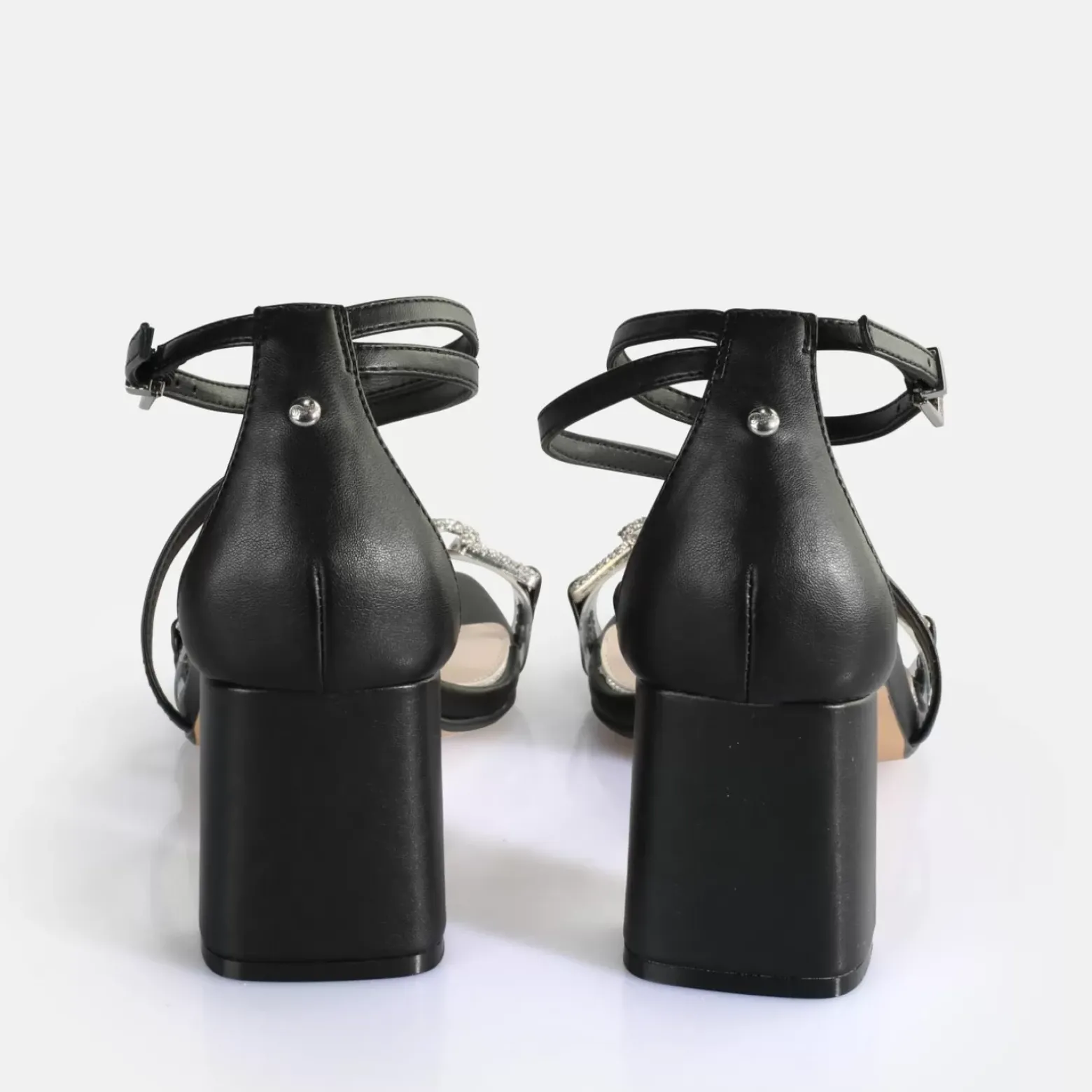 Best BUFFALO April Glam Sandales A Talon Veganes Noir