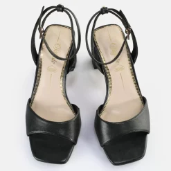 Fashion BUFFALO April Neat Sandales A Talon Veganes Perle Noir