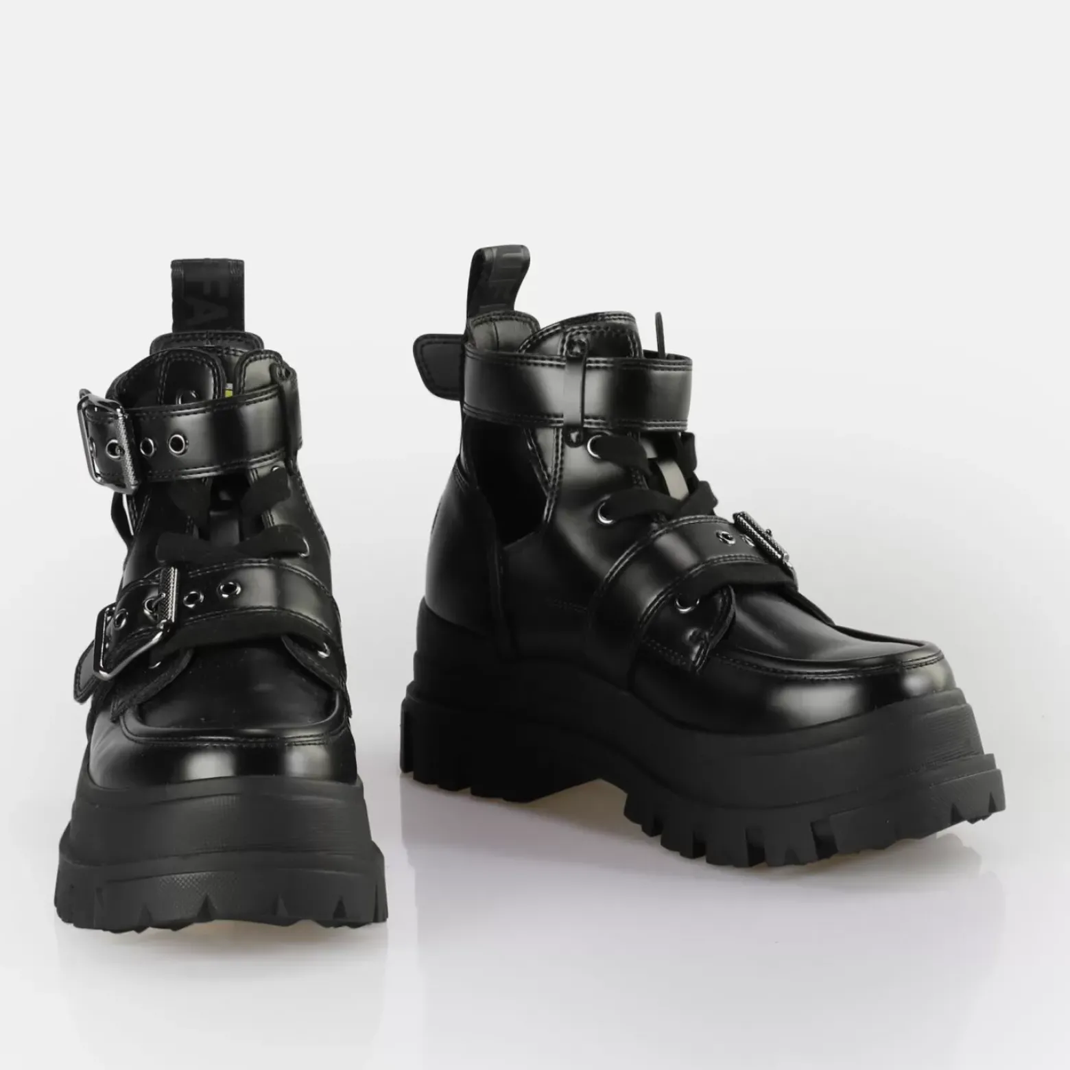 Hot BUFFALO Aspha Bike Bottines A Talon Vegan Noir