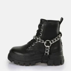 Store BUFFALO Aspha Chain 2.0 Bottines Vegan/Argent Noir