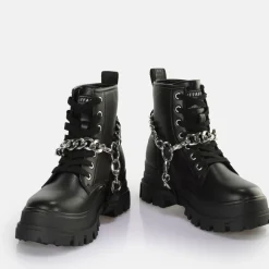 Store BUFFALO Aspha Chain 2.0 Bottines Vegan/Argent Noir