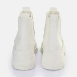 Clearance BUFFALO Aspha Chelsea Bottines Vegan Blanc