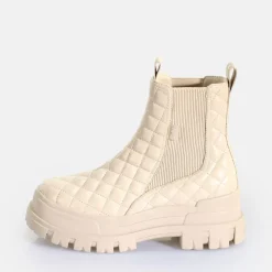Online BUFFALO Aspha Chelsea Mid Bottines Vegan Cream Pad Creme