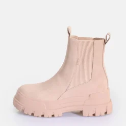 Outlet BUFFALO Aspha Chelsea Mid Bottines Vegan Noir Rose