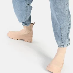 Outlet BUFFALO Aspha Chelsea Mid Bottines Vegan Noir Rose