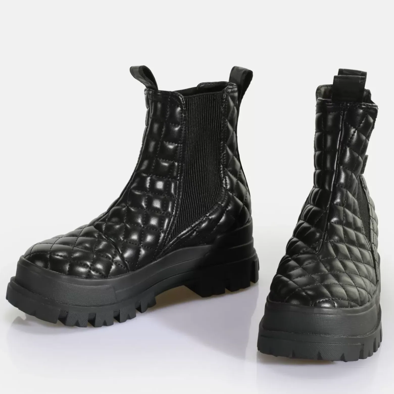 Best BUFFALO Aspha Chelsea Mid Bottines Vegan Black Pad Noir