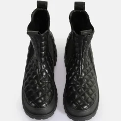 Best BUFFALO Aspha Chelsea Mid Bottines Vegan Black Pad Noir