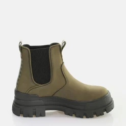 Fashion BUFFALO Aspha Chelsea Warm Boot Vegan Kaki Beige