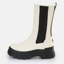 Sale BUFFALO Aspha Clf Chelsea Hi Bottines Vegan Coquille D'Oeuf/ Noir