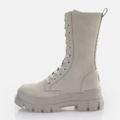 Cheap BUFFALO Aspha Clf Lace Up Warm Bottes A Talon Vegan Gris