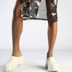 Best BUFFALO Aspha Clog 01 Chaussures Basses Veganes Ivoire Elfenbein