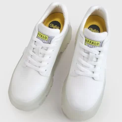 Discount BUFFALO Aspha Cls Men Chaussures Lacets Veganes Blanc