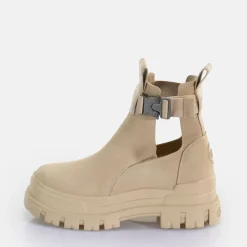 Hot BUFFALO Aspha Coa Bottines A Talon Vegan Beige