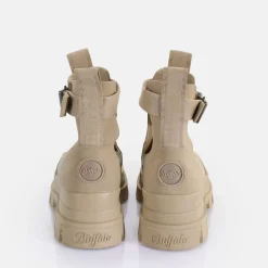 Hot BUFFALO Aspha Coa Bottines A Talon Vegan Beige