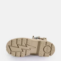 Hot BUFFALO Aspha Coa Bottines A Talon Vegan Beige