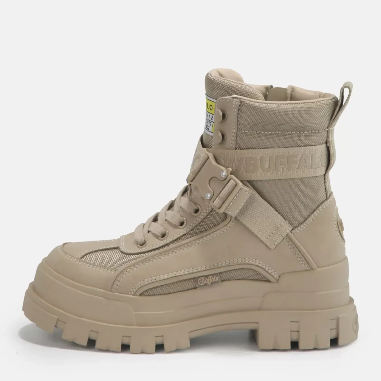 Hot BUFFALO Aspha Com1 Men Bottines Veganes Beige