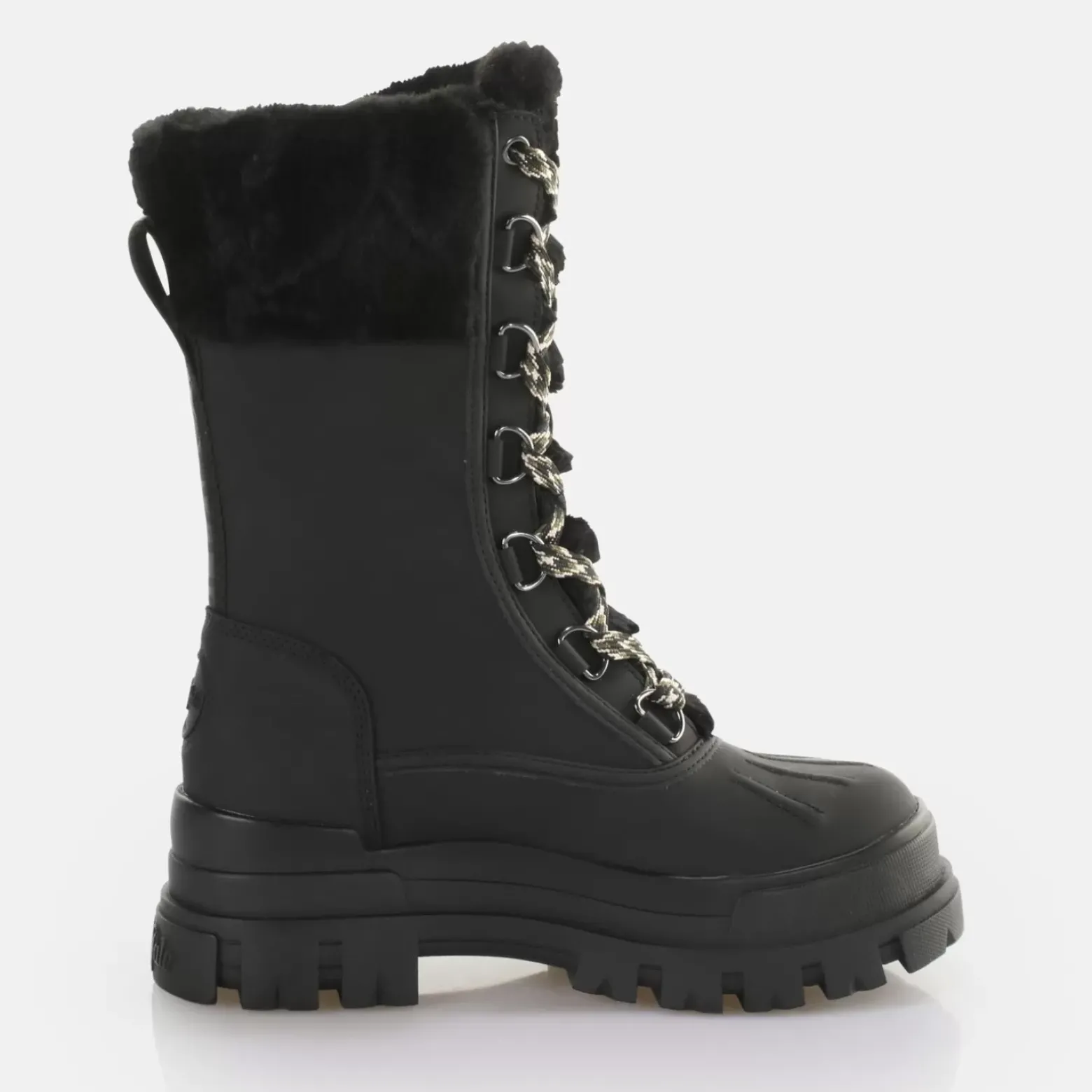 Hot BUFFALO Aspha Duck Boot Warm Bottes A Talon Vegan Noir