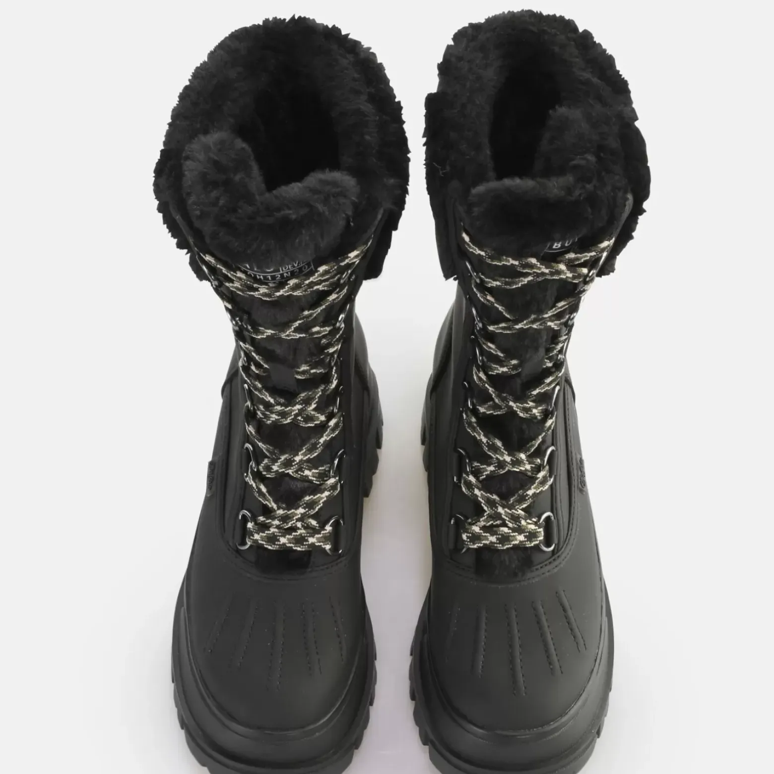 Hot BUFFALO Aspha Duck Boot Warm Bottes A Talon Vegan Noir
