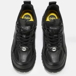 Cheap BUFFALO Aspha Hyb-Vegan Nappa/Mesh- Noir