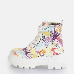 Discount BUFFALO Aspha Lace Up Hi Blanc