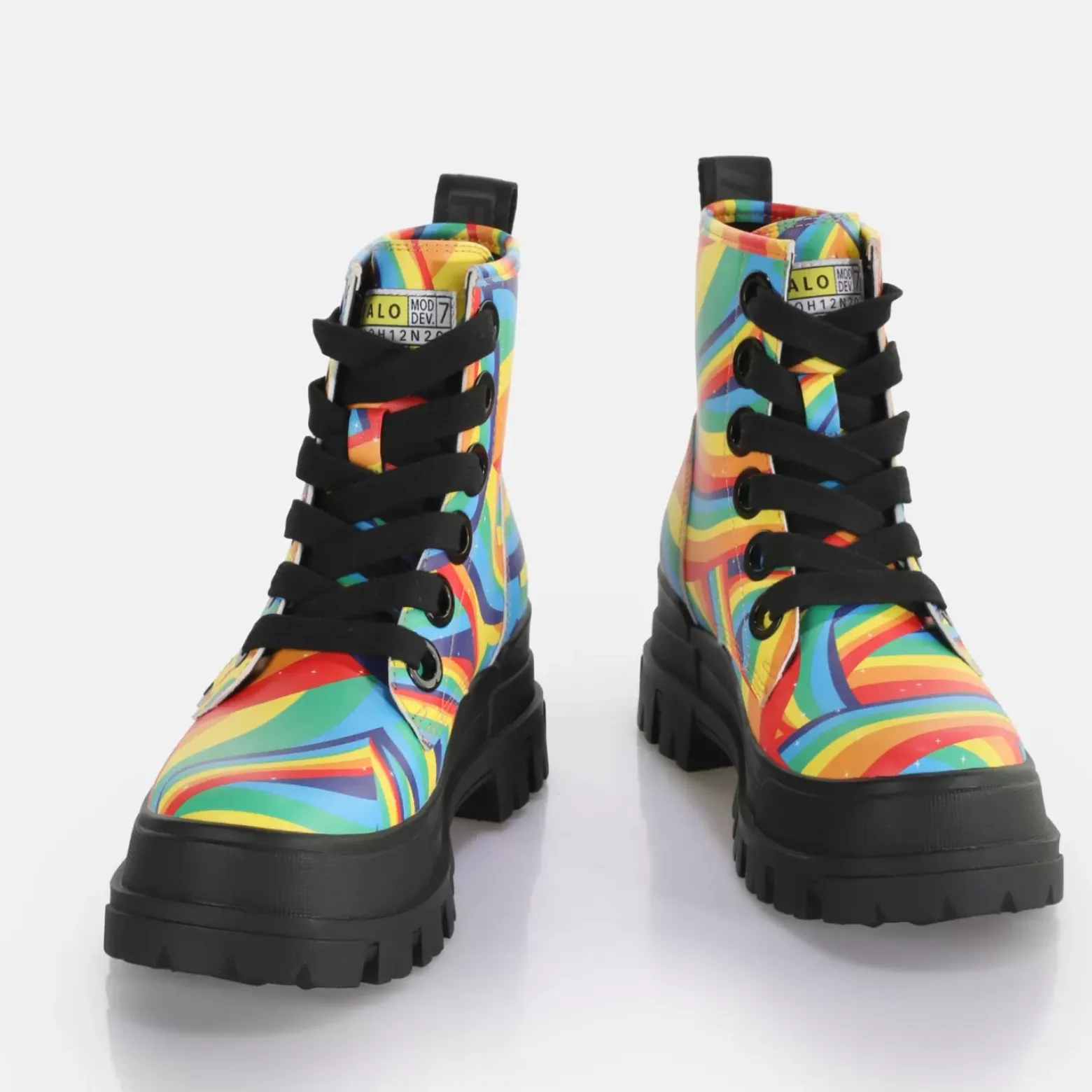 Best Sale BUFFALO Aspha Lace Up Hi Noir