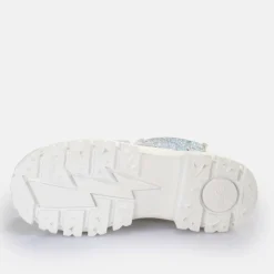 Online BUFFALO Aspha Lace Up Hi Bottines Vegan Argent/Creme Violet