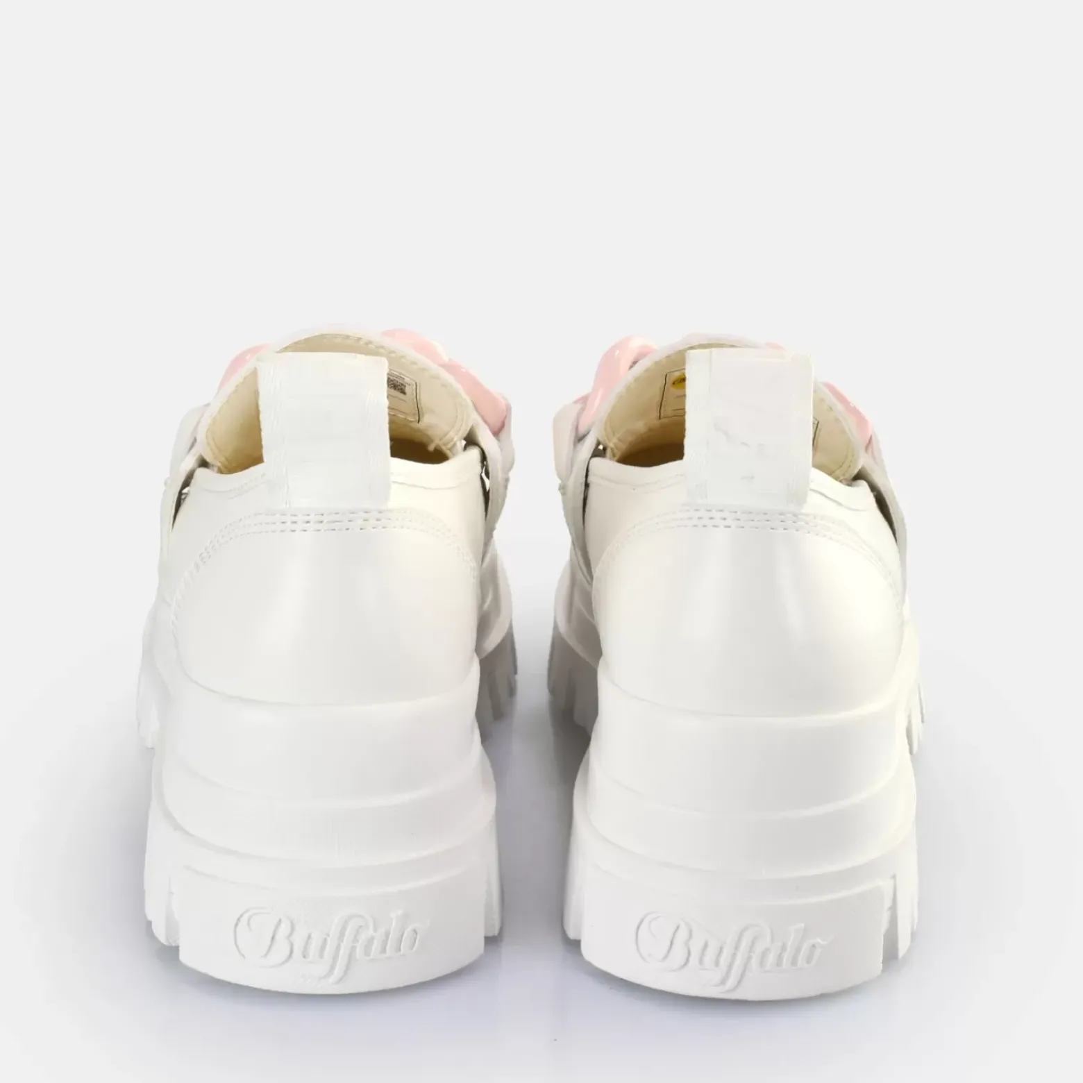 Flash Sale BUFFALO Aspha Loafer Chain Chaussures Basses Veganes Blanc