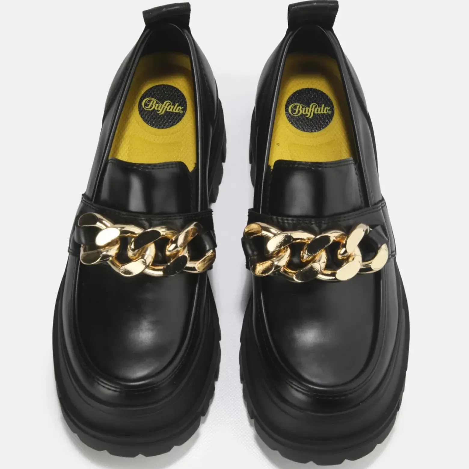 Cheap BUFFALO Aspha Loafer Chain Men Noir