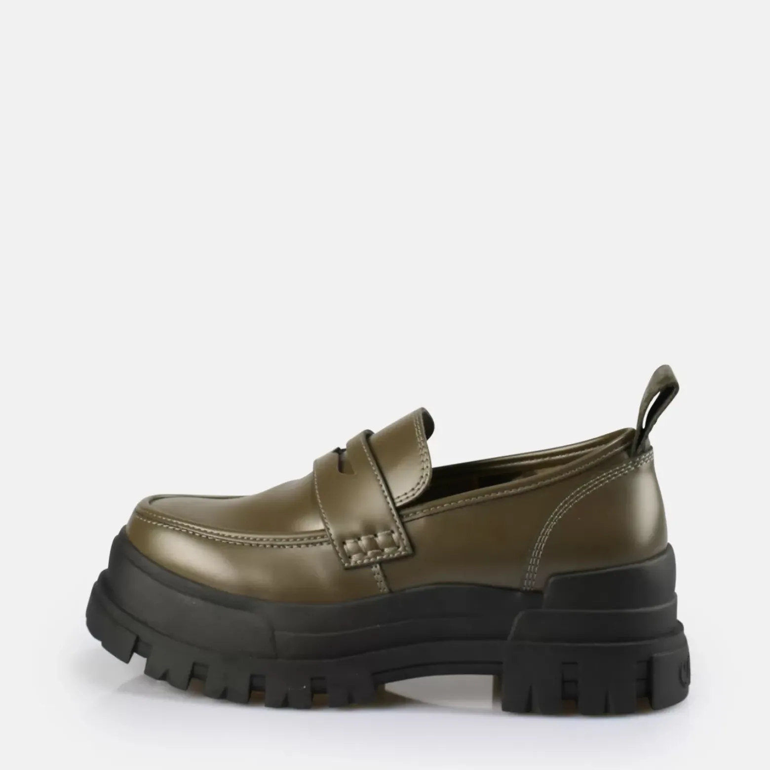 Cheap BUFFALO Aspha Loafer Chaussures Basses Vegan Kaki Beige