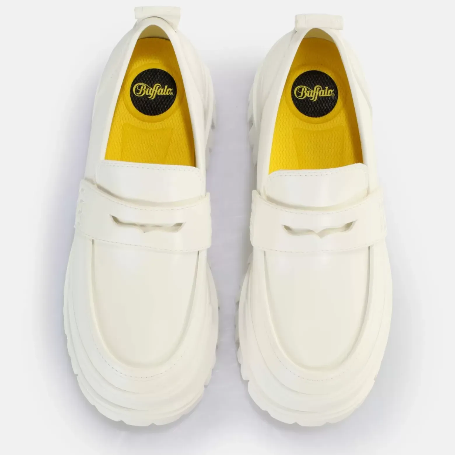 Shop BUFFALO Aspha Loafer Men Chaussures Basses Halbschuh Vegan Blanc