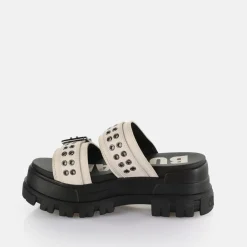 Cheap BUFFALO Aspha Loop Sandales A Plateforme Veganes Creme