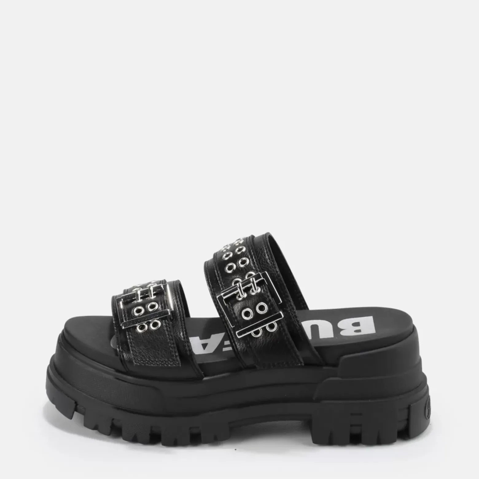 Store BUFFALO Aspha Loop Sandales A Plateforme Veganes Noir