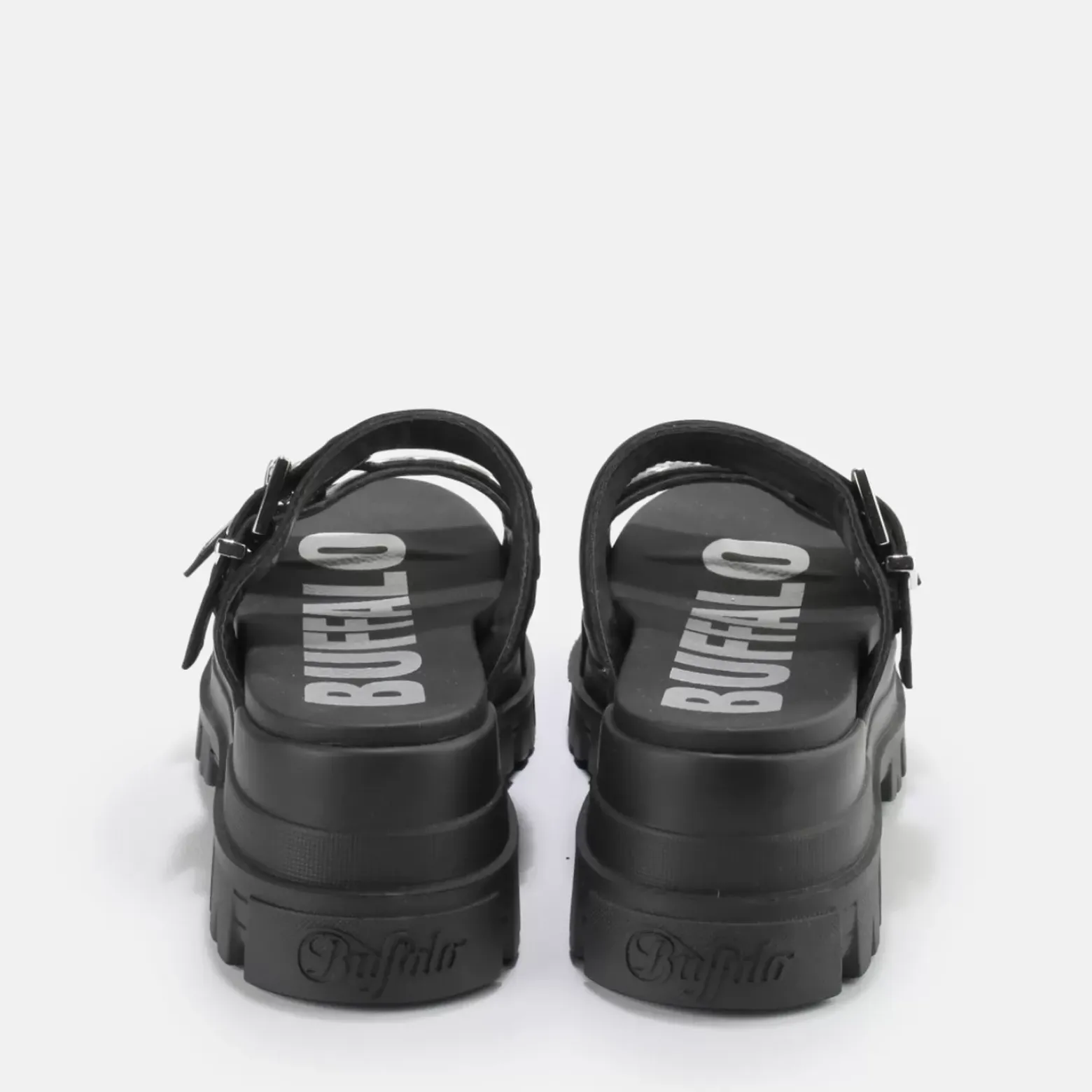 Store BUFFALO Aspha Loop Sandales A Plateforme Veganes Noir