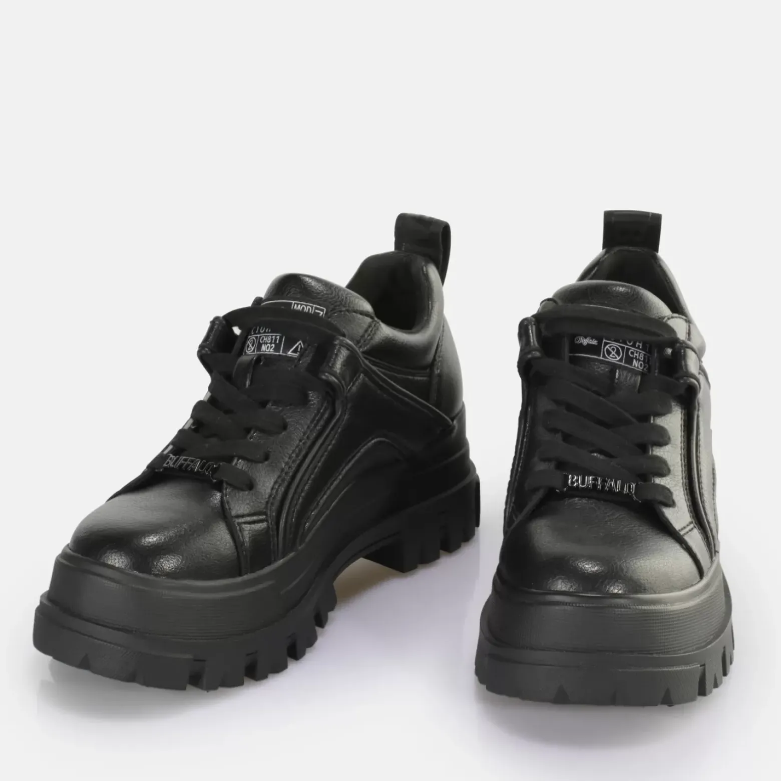 Flash Sale BUFFALO Aspha Nc Lace Lo Chaussures Basses Vegan Noir