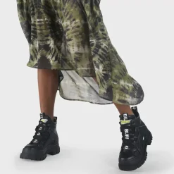 Outlet BUFFALO Aspha Nc Mid Bottines Plates Veganes Noir