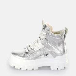 Cheap BUFFALO Aspha Nc Mid Bottines Veganese Argent