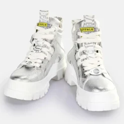 Cheap BUFFALO Aspha Nc Mid Bottines Veganese Argent