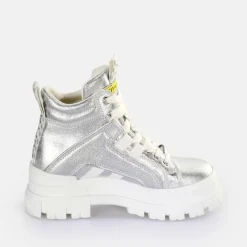 Cheap BUFFALO Aspha Nc Mid Bottines Veganese Argent