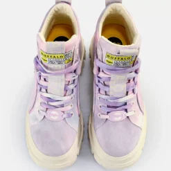 Sale BUFFALO Aspha Nc Mid Bottines Veganes Tie Dye Lavande