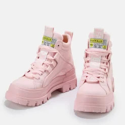 Hot BUFFALO Aspha Nc Mid Bottines Veganes Rose
