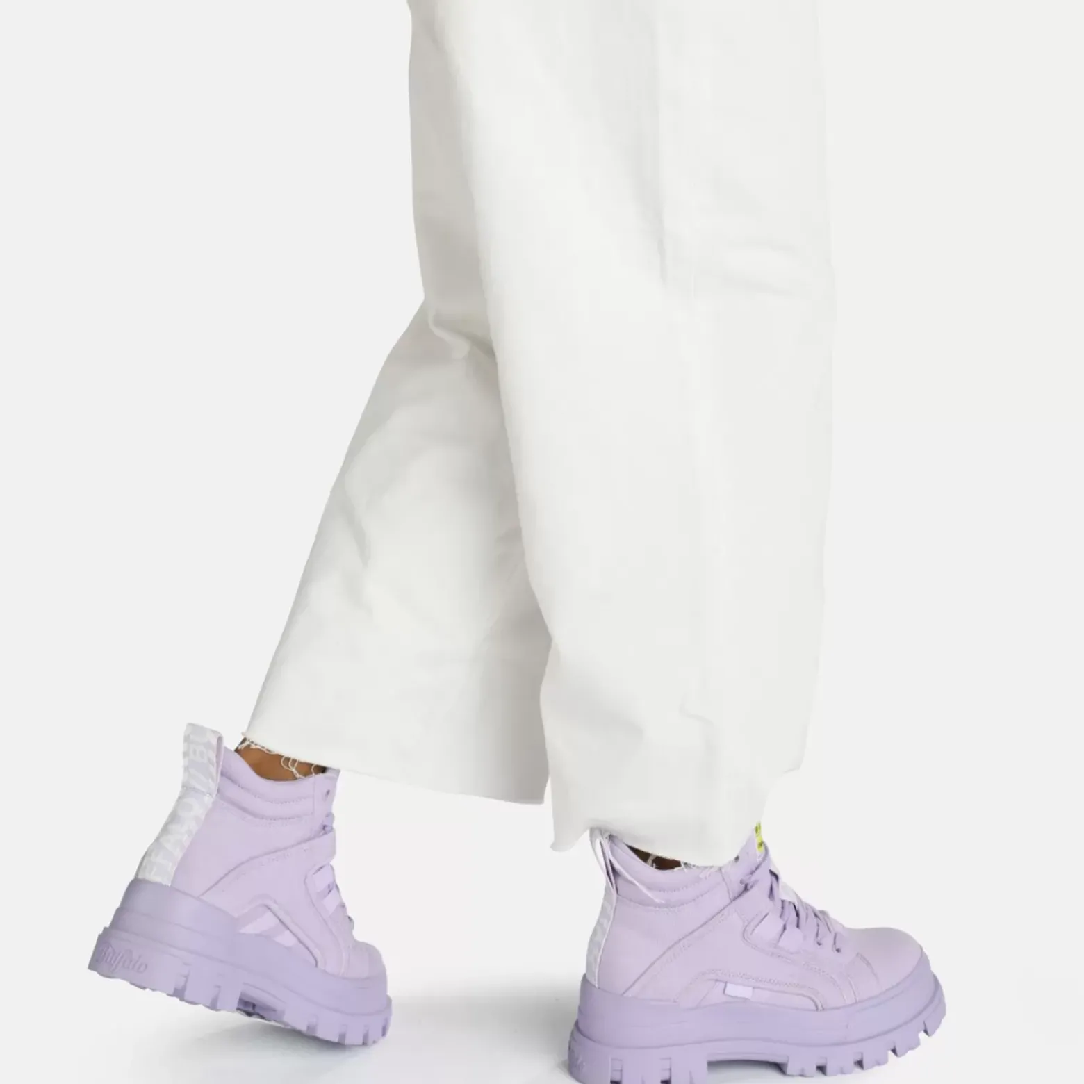 Fashion BUFFALO Aspha Nc Mid Bottines Veganes Lavande Violet