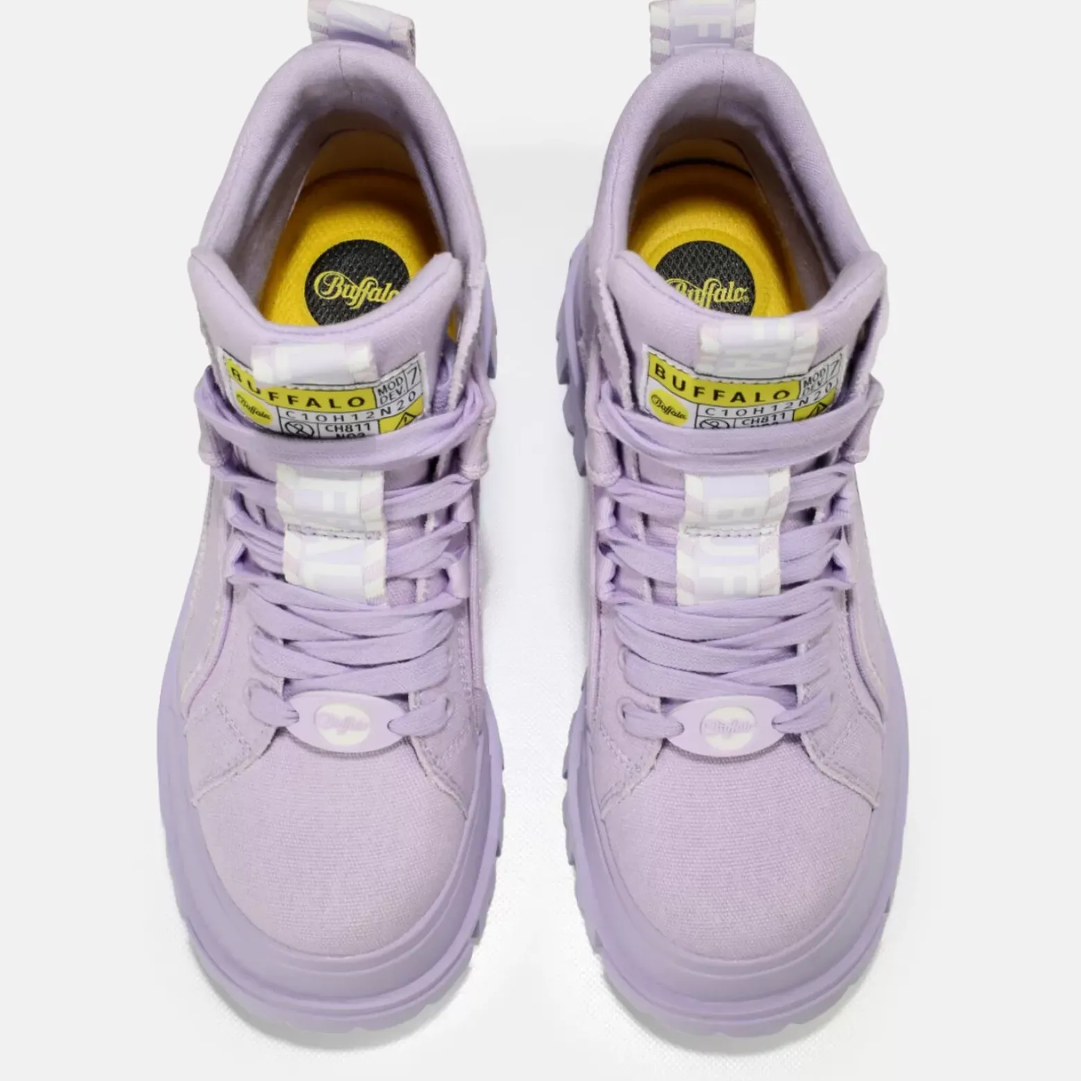 Fashion BUFFALO Aspha Nc Mid Bottines Veganes Lavande Violet