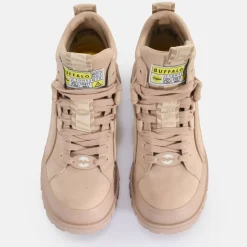 Best Sale BUFFALO Aspha Nc Mid Laceup Bottines Vegan Rose Pale Rose Vif