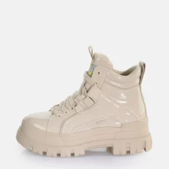 Discount BUFFALO Aspha Nc Mid Laceup Bottines Vegan Creme