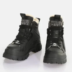 New BUFFALO Aspha Nc Mid Warm Bottes A Talon Vegan Noir